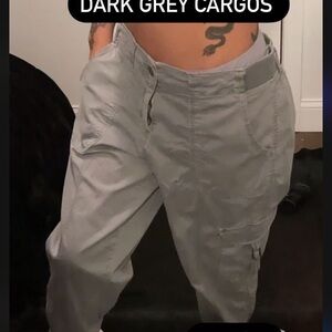 Dark Gray unisex Cargo Pants